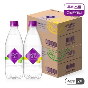 몽베스트 탄산수 레몬+라임 500mLx40병, 40, 500ml