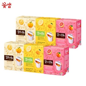 꽃샘 꿀유자2 +꿀레몬2 +꿀자몽2 포션 6개 SET, 450g, 1개, 15개입