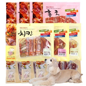 홈쿡 강아지 간식 400g, 오도독 미니 닭갈비, 5개