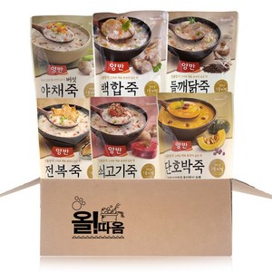 올따옴 간편식 양반 파우치죽 420g 기획세트 3호(전복+쇠고기+단호박+버섯야채+백합죽+들깨닭죽), 1개