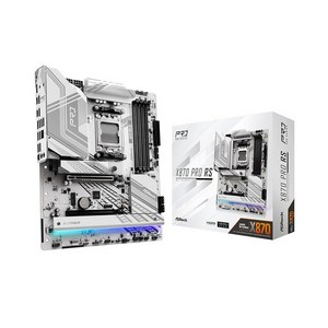 애즈락 ASRock X870 Pro RS AMD Ryzen 소켓 AM5 ATX 마더보드 DDR5 DIMMs 8000 MHz 256GB PCIe Gen5 SATA3 6.0Gb s, 프로 RS