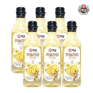 백설 카놀라유 500ml 벌크, 6개