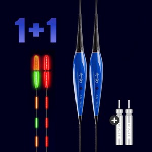 1+1 수광 왕방울 스마트 전자찌 파도 민물 올림 고부력 낚시 찌 999피싱, 2개, SK1605(총장56.5cm-부력5.0g)