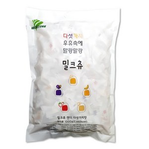 밀크츄 캔디 다섯가지맛, 1kg, 3개