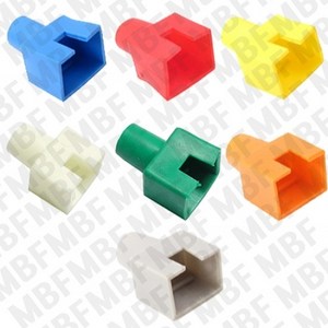 엠비에프 RJ45 보호캡 RJ45 각부트, 노랑, 1개