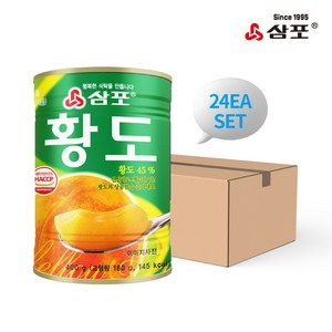 [무료배송][삼포]황도슬라이스400g, 24개, 400g