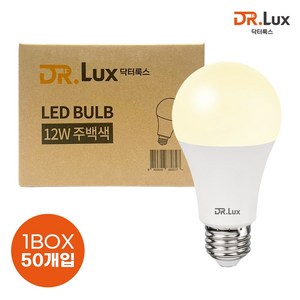 닥터룩스 LED 전구 12W, 50개, 주백색