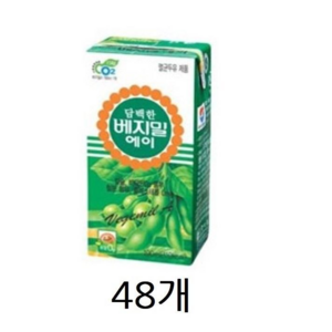 베지밀 담백한 에이, 190ml, 48개