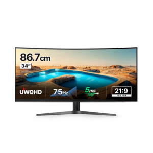 크로스오버 UWQHD IPS 울트라와이드 커브드 멀티스탠드 모니터, 86cm, 34LGD21W(무결점)