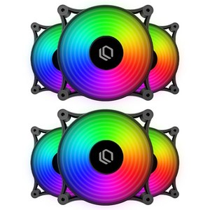 [LEADCOOL] 120 ARGB [시스템쿨러/120mm] [블랙] [6PACK], 단일옵션, 6개