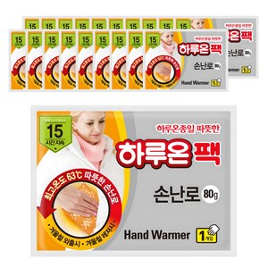 하루온 팩 손난로 80g, 20개