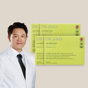 DR.JINO 닥터지노 슈퍼 비타민C 3000 4개입 고함량 고용량 DSM 영국산 400일분 400포, 4박스, 300g