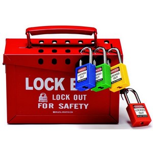 로토코리아 LOTO 그룹 키 보관함 LK-EP8814 (260mm x 155mm x 110mm Lockout BOX), 1개