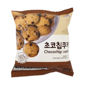 신흥제과 초코칩쿠키 80g 초코 쿠키 옛날과자, 1개