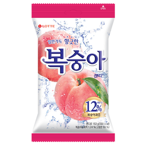 복숭아 캔디, 153g, 1개