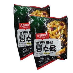 요리하다 쫄깃한 찹쌀탕수육550g X 2봉 아이스포장무료, 550g, 2개