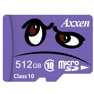액센 512GB프리미엄 Class10 UHS-1 캐릭터 mico SD 카드, 1개, 512GB