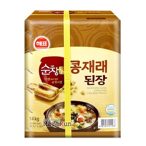 [해표] 순창궁 콩재래 된장, 14kg, 1개