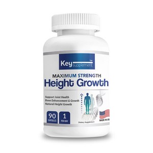 키서플리먼트 하이그로우 어린이 청소년 칼슘 글루코사민 마린콜라겐 총 17 가지 Key Supplement Height Gowth, 90정, 1개, 90정