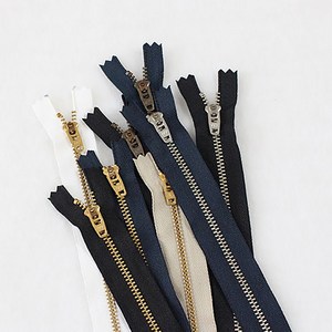 20cm) YKK지퍼 청바지지퍼(8컬러) jgq 핸드메이드 부자재, 니켈(블랙), 1개