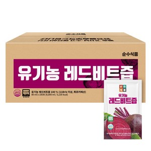 순수식품 유기농 레드 비트즙, 80ml, 100개