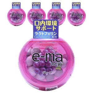 유하미카쿠토 E-MA 목캔디 포도맛, 5개, 33g