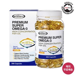 마더네스트 호주 프리미엄 슈퍼 EPA + DHA 알티지 오메가3 300정 (25년 5월) (교환/환불 X), 1개