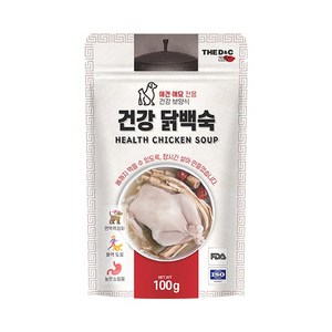 더독 강아지습식간식 파우치 간편건강 닭백숙100g, 상세 설명 참조, 100g, 1개