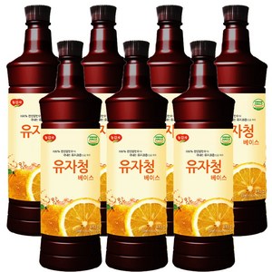 광야식품 유자청 베이스 970ml, 7개