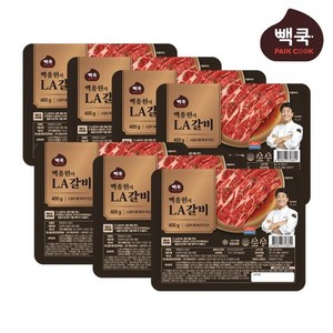 백종원 백종원의 빽쿡 LA갈비 400g *7팩, 없음, 7개