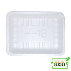 PSP 트레이 P-18호 [1000개] / 떡 정육 반찬 스티로폼접시 포장용기, P-18호 1000개, 1000개, 1개입