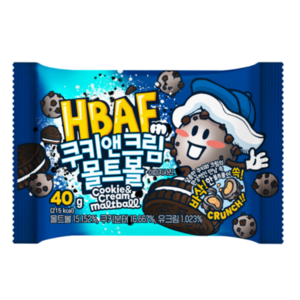 바프 쿠키앤크림 몰트볼 40gx10ea, 40g, 10개