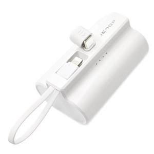 이탑 도킹 C타입 고속충전 보조배터리 10000mAh 8핀, 화이트, HYE-20W-10000C8