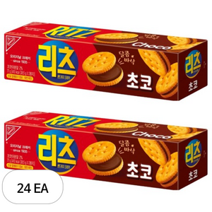 동서식품 리츠 샌드위치 크래커 초코, 77g, 24개