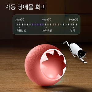 윈티크 고양이 불빛 스마트볼 잡기 오렌지 장난감, 1개, 핫핑크