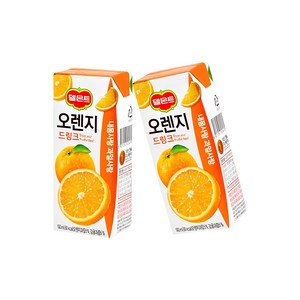 델몬트 드링크팩 오렌지, 190ml, 48개