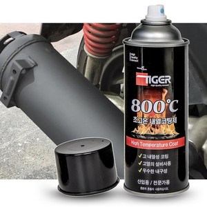 다우몰 800도 초고온 내열 페인트 락카 스프레이, 2개, 420ml, 흑색(TG800BL)