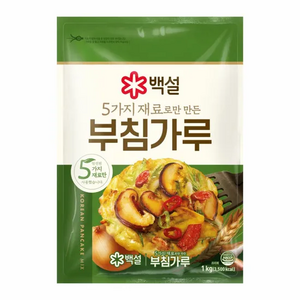 백설 5가지 재료로만 만든 부침가루, 1kg, 1개