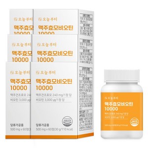 오늘부터 맥주효모 비오틴10000 L시스틴 (60정), 60정, 6개