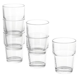 이케아 레코 유리컵 물컵 170ml 6개 1세트+무료배송