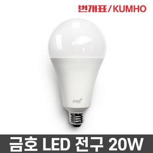 금호전기 LED 번개표 20W 전구 e26, 전구색, 1개