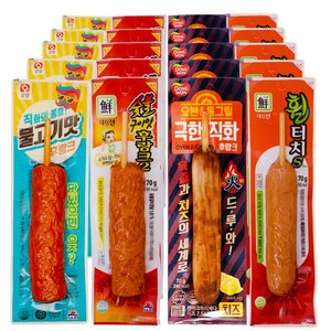 푸드원스토어 불고기5+숯불5+극한치즈5+휠5 편의점 인기핫바 세트, 20개, 70g