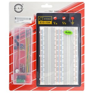 E-CALL EIC-104J 브레드보드 빵판 (점퍼와이어 포함) Breadboard, 단품, 1세트