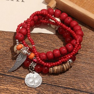 다층조합 다채로운 핸드메이드 비즈 팔찌 Bracelet 2S369