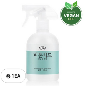 아우라 피톤치드 살균탈취제 숲속향 본품, 500ml, 1개