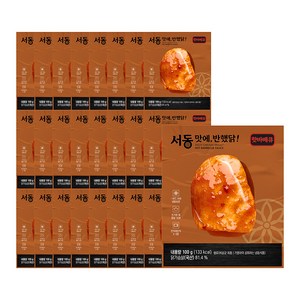 서동 맛에 반했닭 닭가슴살 핫바베큐 11+11+3 (총 25팩), 25개, 100g