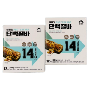 심플잇 단백질바 12p, 600g, 2개