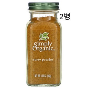 심플리오가닉 커리 파우더, 85g, 2개