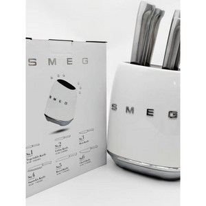 스메그 빈티지 레트로 결혼 집들이 신혼집 선물 칼꽂이 칼홀더 칼블럭 거치대 칼세트 SMEG, 1개