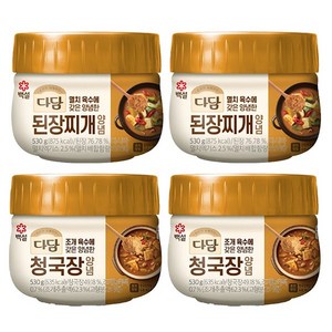 CJ다담 된장찌개양념 530g x2개 + 다담 청국장양념 530g x2개, 2개, 단일상품_개당 중량_상세페이지참조